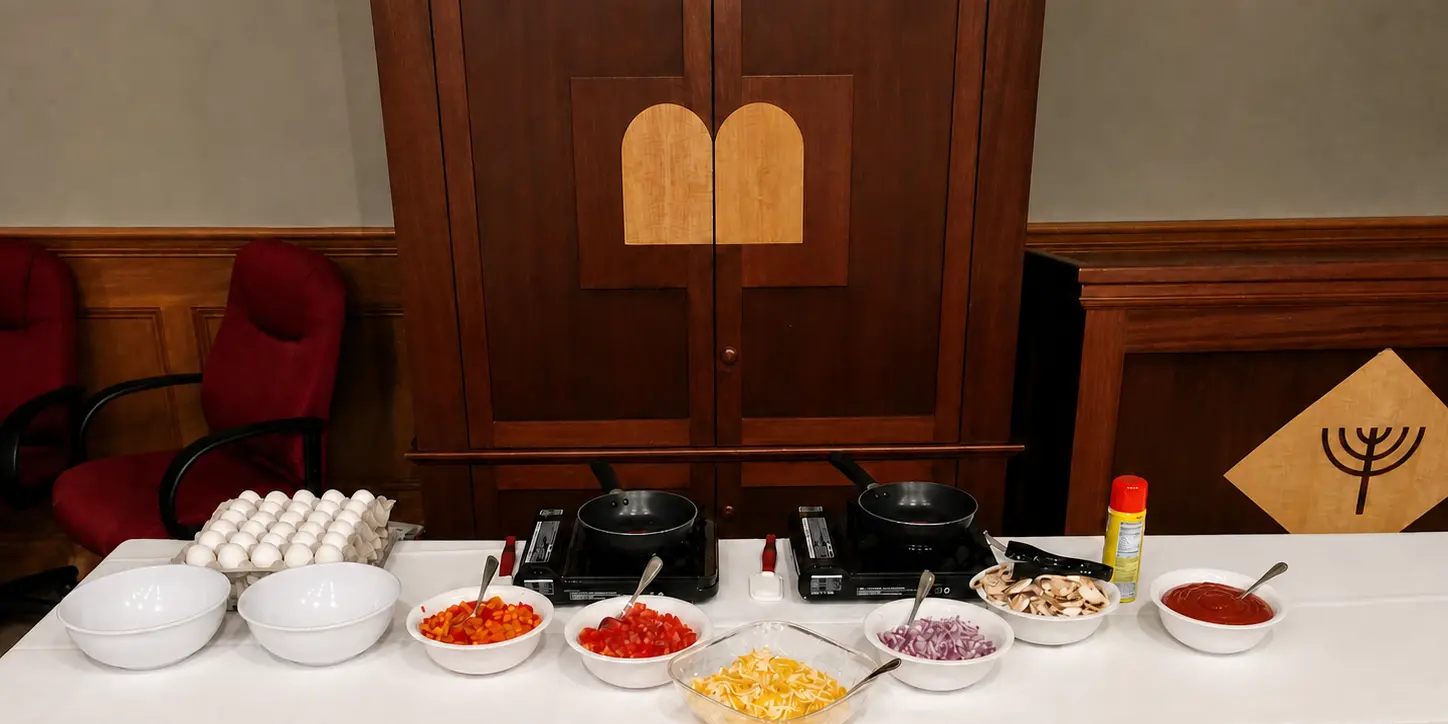 Prayer and meal facilities arranged at an H WAY group event