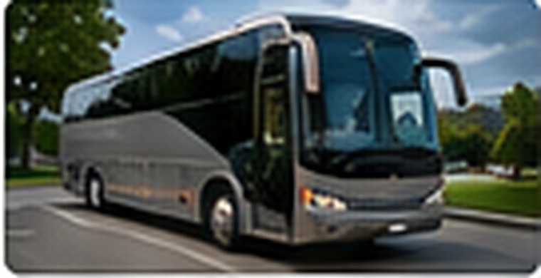 Modern coach bus